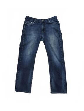 Calvin Klein Men's Relaxed Straight Leg Jeans - Dark Wash Indigo Denim  33/29